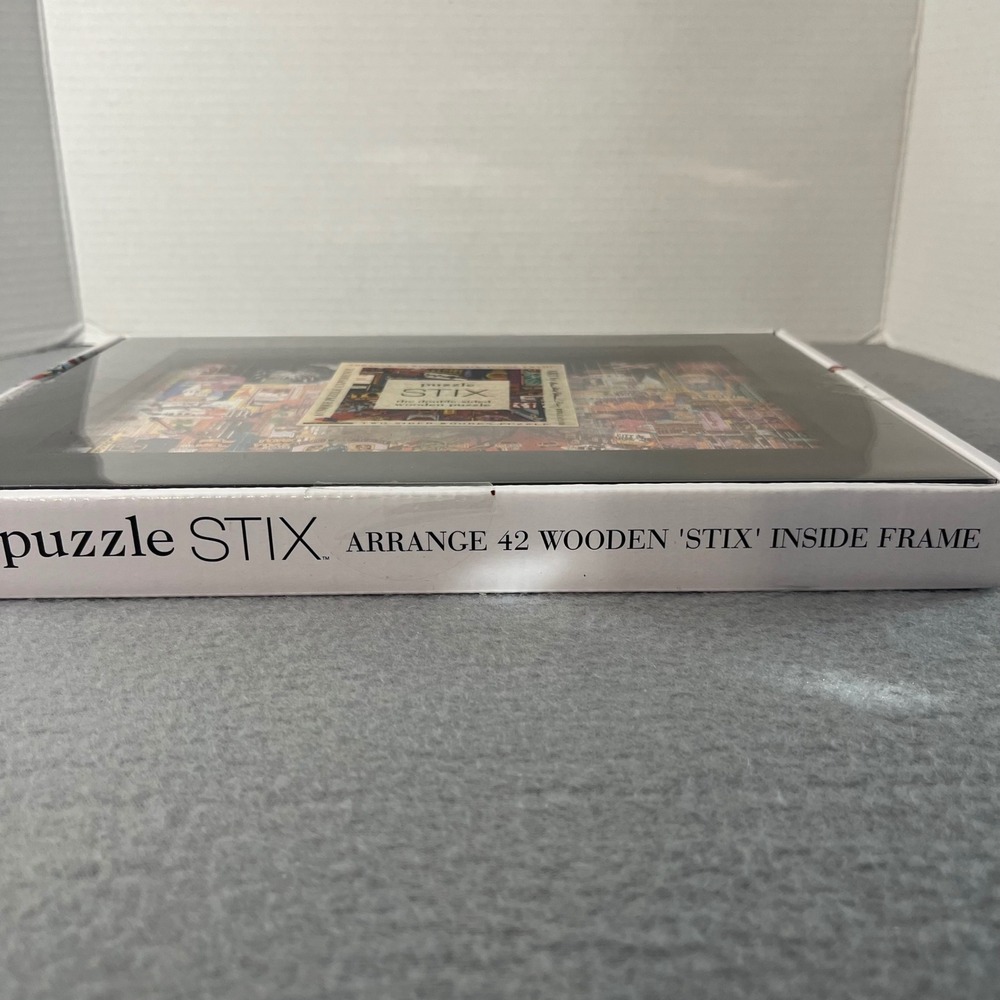 Brainwright Puzzle STIX Double Sided Wooden Puzzle Las Vegas NYC Art 8401-3 NEW - Picture 6 of 7